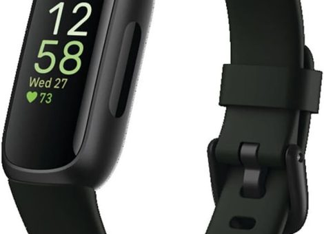 Fitbit Inspire 3 Health &-Fitness-Tracker with Stress Management, Workout Intensity, Sleep Tracking, 24/7 Heart Rate and more, Midnight Zen/Black One Size (S & L Bands Included)