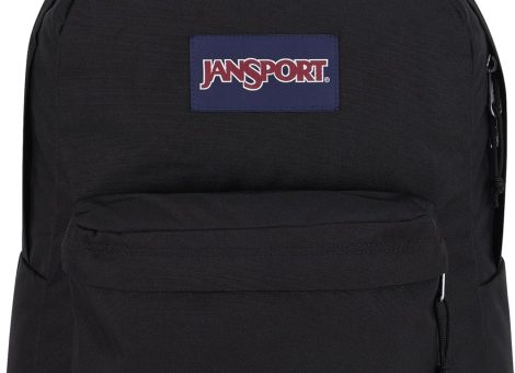 JanSport SuperBreak One Backpacks – Durable, Lightweight Bookbag with 1 Main Compartment, Front Utility Pocket with Built-in Organizer – Premium Backpack, Black