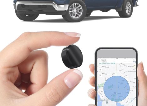 Mini GPS Tracker for Vehicles – Magnetic Real-Time GPS Tracker, No Monthly Fee, Full USA Coverage, Hidden Car Locator Tracking Device for Vehicles, Kids, Elderly, and Assets,Discreet Security Solution