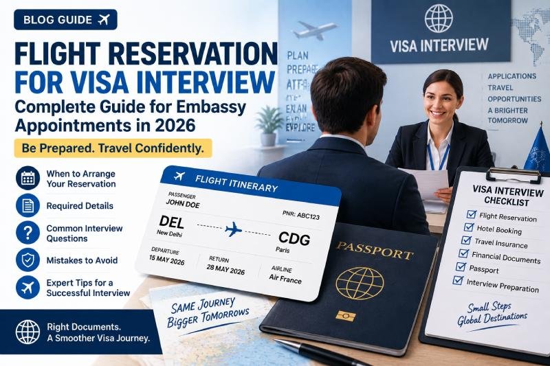 Flight Reservation for Visa Interview: Complete Guide for Embassy Appointments in 2026